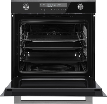 Духовой шкаф Электрический Weissgauff EOM 751 PDBSX черный/нержавеющая сталь