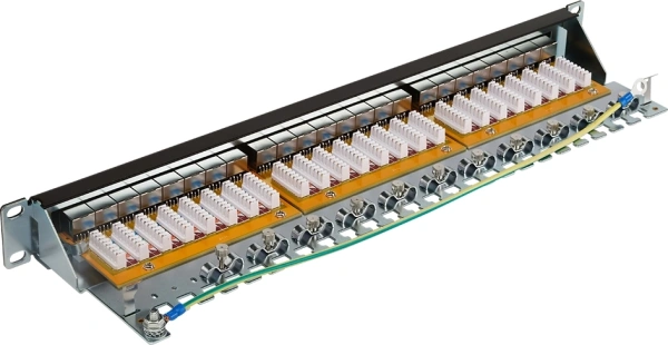 Патч-панель Lanmaster LAN-PPL24S5E 19" 1U 24xRJ45 кат.5E