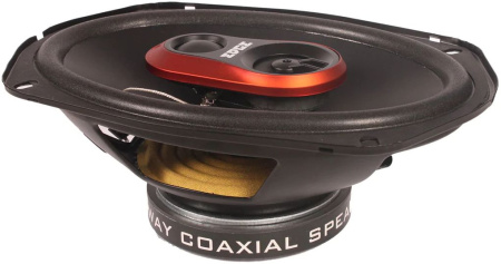 Колонки автомобильные Edge ED229-E8 300Вт 80дБ 4Ом 16x23см (6x9дюйм) (ком.:2кол.) коаксиальные трехполосные