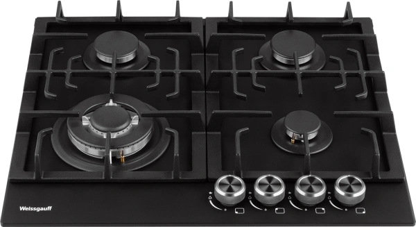 Газовая варочная поверхность Weissgauff HGG 641 BV Nano черный