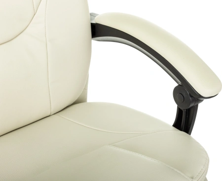 Кресло руководителя Бюрократ CH-868N-BF слоновая кость эко.кожа крестов. пластик подст.для ног