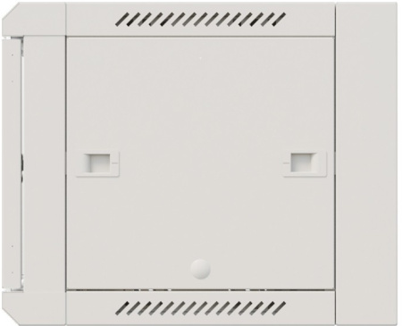 Шкаф коммутационный Бастион SKAT TB-6W660GF-G (4418) настенный 6U 600x600мм пер.дв.стекл металл направл.под винты 60кг серый 500мм 18.8кг 220град. 370мм IP20 сталь укомплектованный