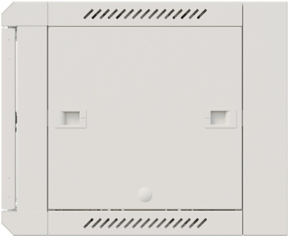 Шкаф коммутационный Бастион SKAT TB-6W660GF-G (4418) настенный 6U 600x600мм пер.дв.стекл металл направл.под винты 60кг серый 500мм 18.8кг 220град. 370мм IP20 сталь укомплектованный