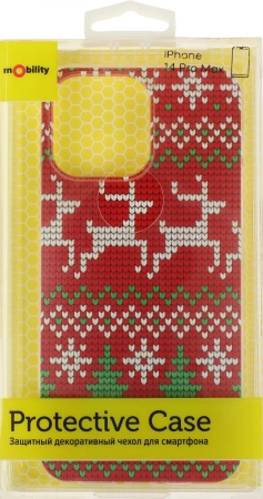 Чехол (клип-кейс) Redline для Apple iPhone 14 Pro Max mObility art прозрачный (УТ000038142)