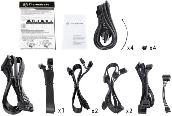 Блок питания Thermaltake ATX 650W SMART BM2 80+ bronze (24+4+4pin) APFC 140mm fan 6xSATA Cab Manag RTL