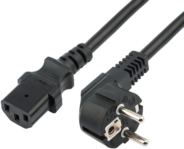 Шнур питания Rexant 11-1122 C13-Schuko проводник.:3x0.75мм2 3м 220В 6А черный