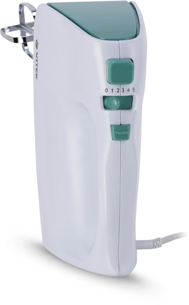 Миксер ручной Vitek VT-1490 600Вт белый/зеленый
