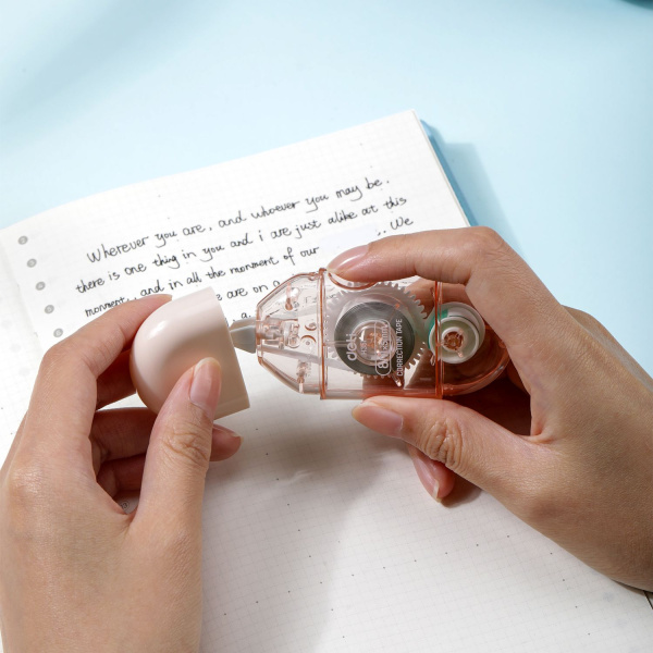 Лента коррект. Deli EH351 8мх5мм ассорти корпус белый блистер