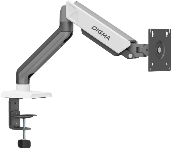 Кронштейн для мониторов ЖК Digma D-MM101 серый 17"-32" макс.9кг крепление к столешнице поворот и наклон