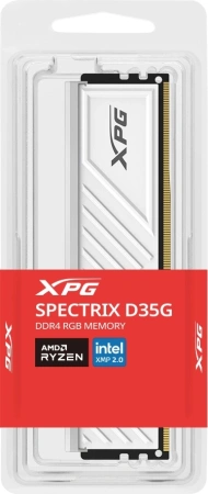 Память DDR4 8GB 3200MHz A-Data AX4U32008G16A-SWHD35G XPG Spectrix D35G RGB RTL PC4-25600 CL16 DIMM 288-pin 1.35В dual rank с радиатором Ret