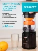 Соковыжималка цитрусовая Scarlett EasyClean SC-JE50C10 200Вт рез.сок.:250мл. черный/оранжевый