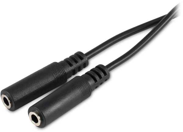 Адаптер аудио Buro BU-2XJACK-JACK 2xJack 3.5 (f)/Jack 3.5 (m) 0.2м. черный