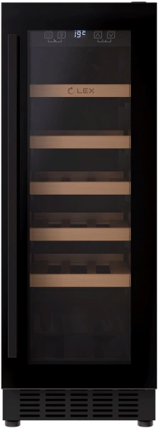 Винный шкаф Lex LWD3020BL 1-нокамерн. черный