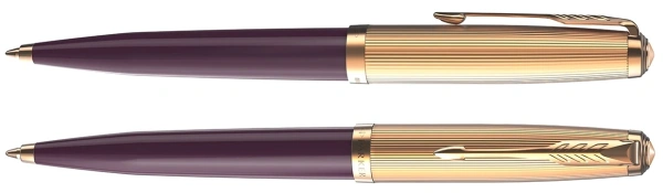 Ручка шариков. Parker 51 Deluxe (CW2123518) Plum GT M черн. черн. подар.кор.