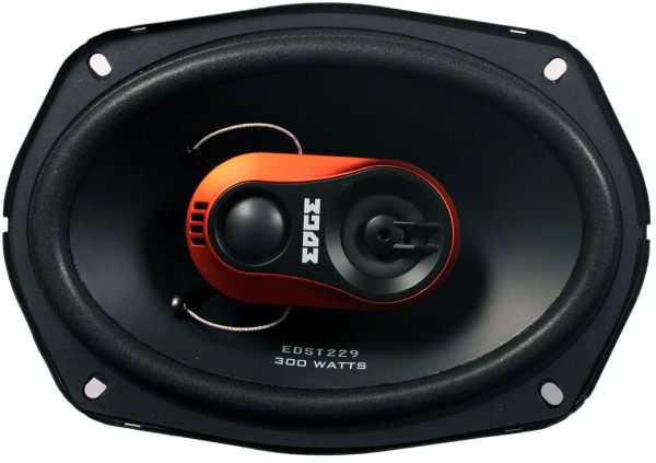 Колонки автомобильные Edge ED229-E8 300Вт 80дБ 4Ом 16x23см (6x9дюйм) (ком.:2кол.) коаксиальные трехполосные