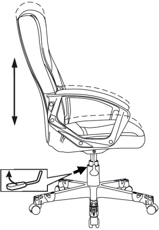 Кресло игровое Zombie 100 черный ткань/эко.кожа крестов. пластик