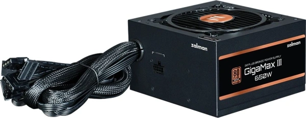 Блок питания Zalman ATX 650W ZM650-GV3 Gen.5 80+ bronze (20+4pin) APFC 120mm fan 6xSATA RTL