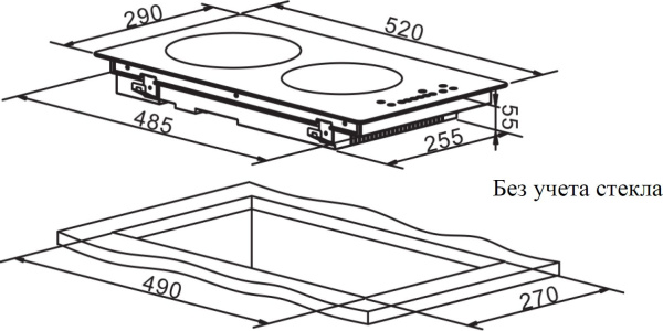 Индукционная варочная поверхность Weissgauff HI 32 BA черный