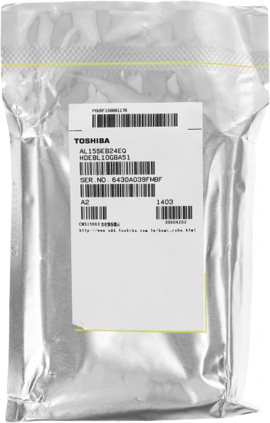 Жесткий диск Toshiba SAS 3.0 2400Gb AL15SEB24EQ Server (10500rpm) 128Mb 2.5"