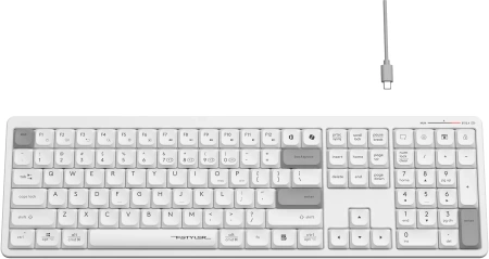 Клавиатура A4Tech Fstyler FBX55C белый USB беспроводная BT/Radio slim Multimedia (FBX55C)