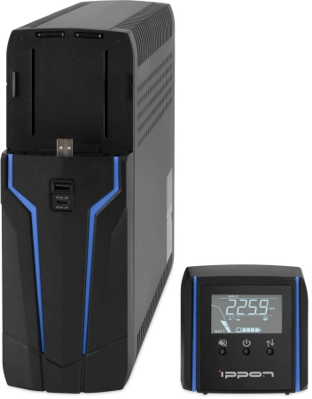 Источник бесперебойного питания Ippon Game Power Pro 1000 600Вт 1000ВА черный