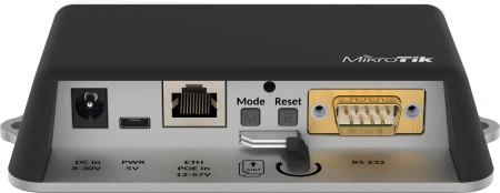 Точка доступа MikroTik LtAP mini (RB912R-2ND-LTM) N300 10/100BASE-T черный