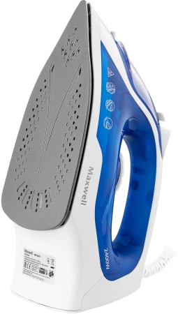 Утюг Maxwell MW-3007 2400Вт белый/синий