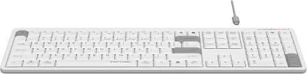 Клавиатура A4Tech Fstyler FBX55C белый USB беспроводная BT/Radio slim Multimedia (FBX55C)