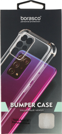 Чехол (клип-кейс) BoraSCO для Tecno Spark 10 Pro прозрачный (71708)