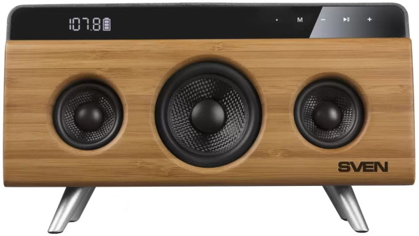 Колонка порт. Sven АС HA-930 дерево/черный 30W 1.0 BT/3.5Jack/USB 2200mAh