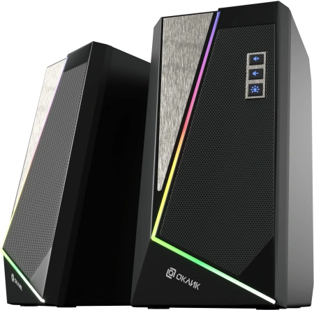 Колонки Оклик OK-125 2.0 черный 12Вт