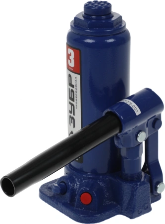 Домкрат Зубр Профессионал 43060-3_z01 бутылочный гидравлический синий/черный