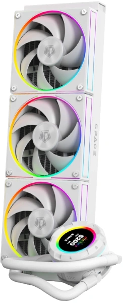 Система водяного охлаждения ID-Cooling SL360 Wh Soc-AM5/AM4/1151/1200/2066/1700 4-pin 14-30dB Al+Cu