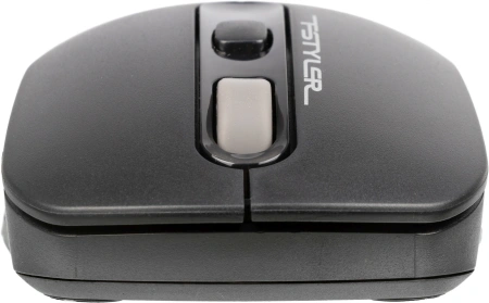 Мышь A4Tech Fstyler FG10S черный/серый оптическая (2000dpi) silent беспроводная USB для ноутбука (4but)