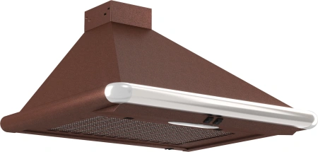 Вытяжка каминная Elikor Сатурн 60П-180-В1Л медный антик/нержавеющая сталь управление: кнопочное (1 мотор)