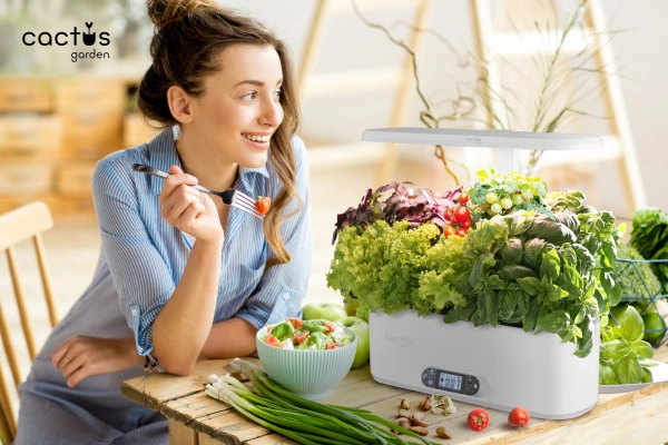 Гидропонная установка Cactus Garden 3л 24Вт черный (CS-LEDPOT-06)