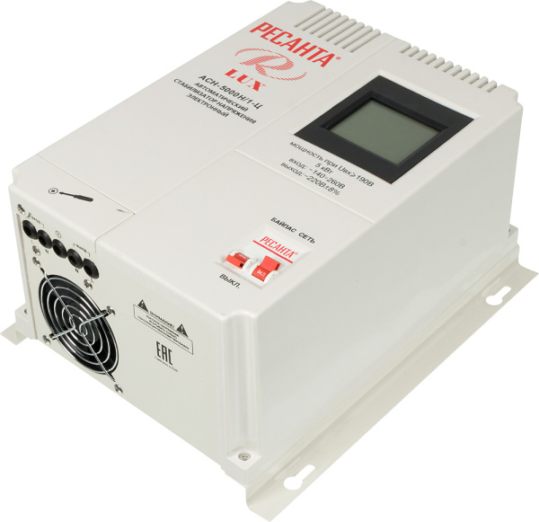 Стабилизатор напряжения Ресанта АСН-5000Н/1-Ц однофазный серый (63/6/16)