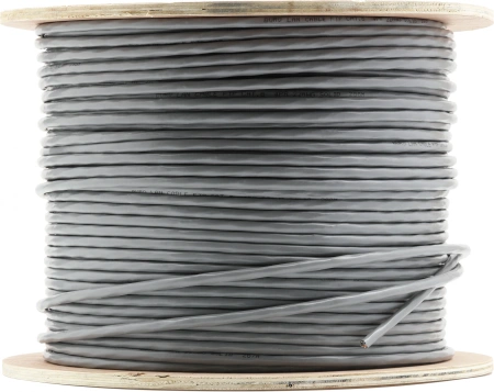 Кабель сетевой Buro BU-COP-055-FTP FTP 4 пары cat.6 solid 0.55мм Cu 305м серый