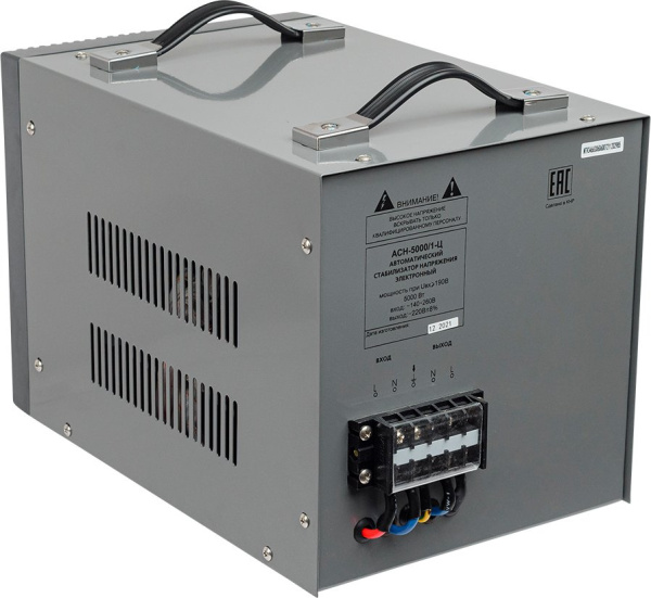 Стабилизатор напряжения Ресанта АСН-5000/1-Ц однофазный серый (63/6/6)