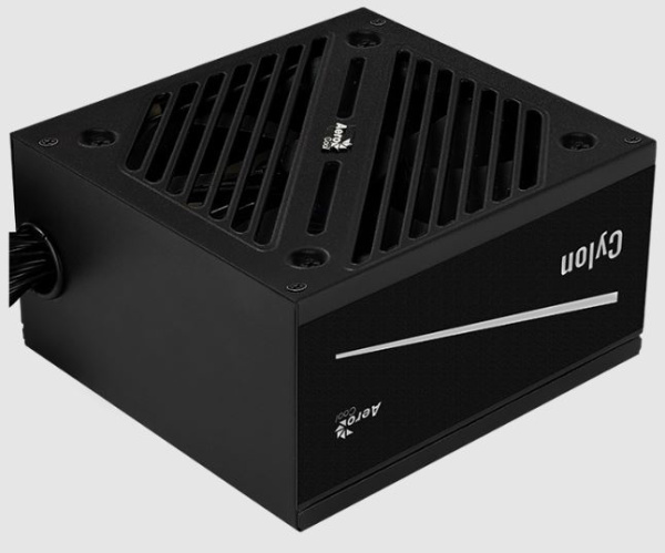Блок питания Aerocool ATX 600W CYLON 600 80+ (24+4+4pin) APFC 120mm fan color 5xSATA RTL
