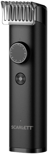 Машинка для стрижки Scarlett SC-HC63C105 черный 3Вт (насадок в компл:2шт)