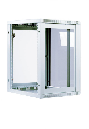 Шкаф коммутационный ЦМО (ШРН-М-12.650) настенный 12U 600x650мм пер.дв.стекл 50кг серый 581мм 25.1кг 180град. 610мм