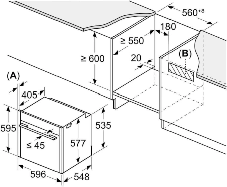 Духовой шкаф Электрический Neff B64CS31N0 черный/нержавеющая сталь