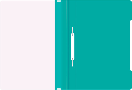 Папка-скоросшиватель Бюрократ -PS20TURG A4 прозрач.верх.лист пластик бирюзовый 0.12/0.16