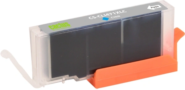 Картридж струйный Cactus CS-CLI471XLC CLI-471XL C голубой (10.8мл) для Canon TS5040/MG5740/MG6840/MG7740