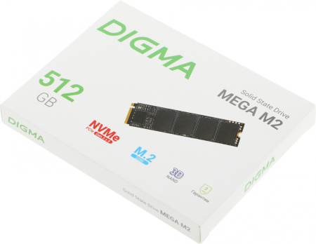 Накопитель SSD Digma PCIe 3.0 x4 512GB DGSM3512GM23T Mega M2 M.2 2280