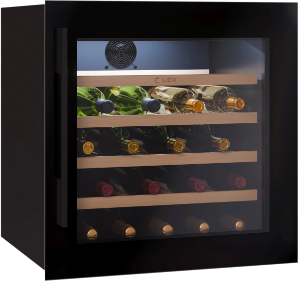 Винный шкаф Lex LWD6036BL 1-нокамерн. черный стекло (CHAT500006)