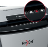 Шредер Rexel Optimum AutoFeed 300X черный с автоподачей (секр.P-4) фрагменты 300лист. 60лтр. скрепки скобы пл.карты