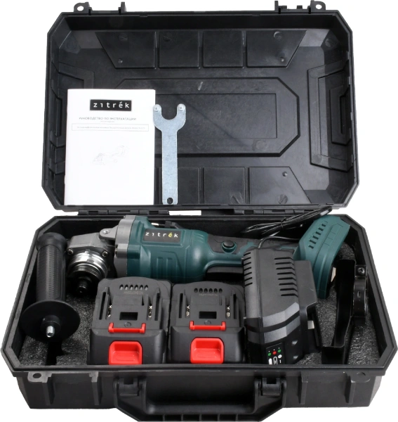 Углошлифовальная машина Zitrek ZKAG20-125 8100об/мин рез.шпин.:M14 d=125мм жестк.кейс (085-1025)