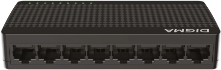 Коммутатор Digma DSW-108GE DSW-108GEV2 8x1Гбит/с неуправляемый